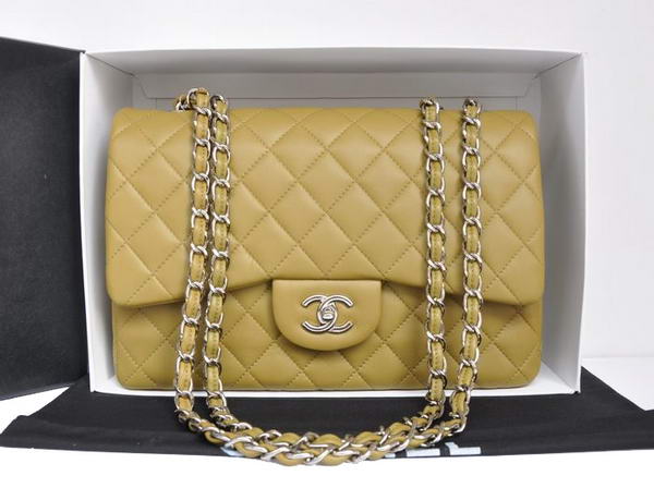 7A Replica Chanel Original Leather Flap Bag A28600 Beige